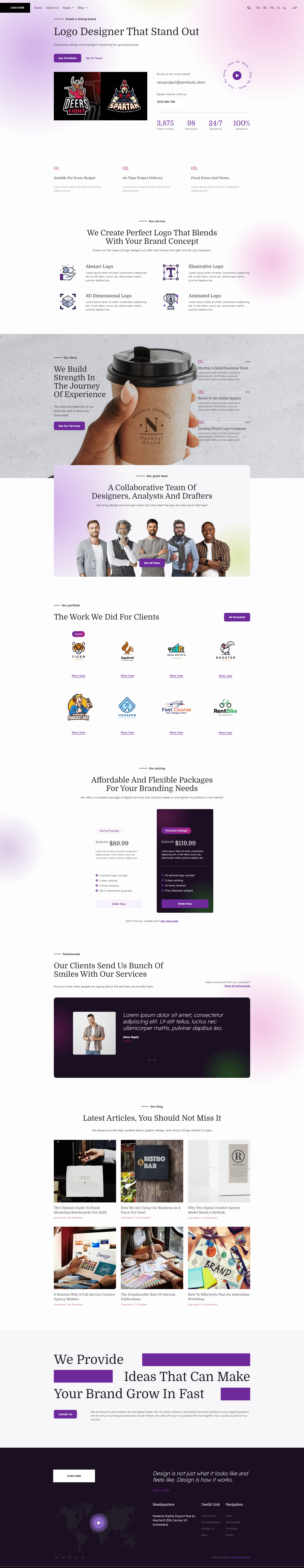 Logo Website Mockup